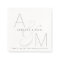 Simple Monogrammed Wedding Reception Party