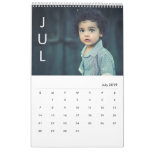 Simple Month minimalist Photo Calendar