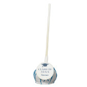 Simple Mortar Board Navy Blue Graduation Cake Pops (Front)