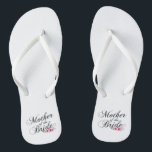 Simple Mother of the Bride Wedding | Flip Flops<br><div class="desc">For further customization, please click the "Customize" button and use our design tool to modify this template. If the options are available, you may change text and image by simply clicking on "Edit/Remove Text or Image Here" and add your own. If you wish to have this design added to a...</div>