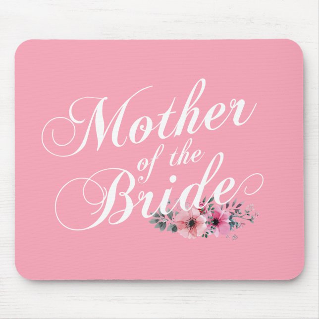 Simple Mother of the Bride Wedding | Mousepad (Front)