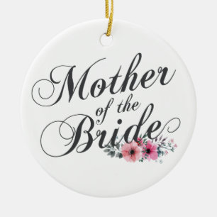 Simple Mother of the Bride Wedding   Ornament