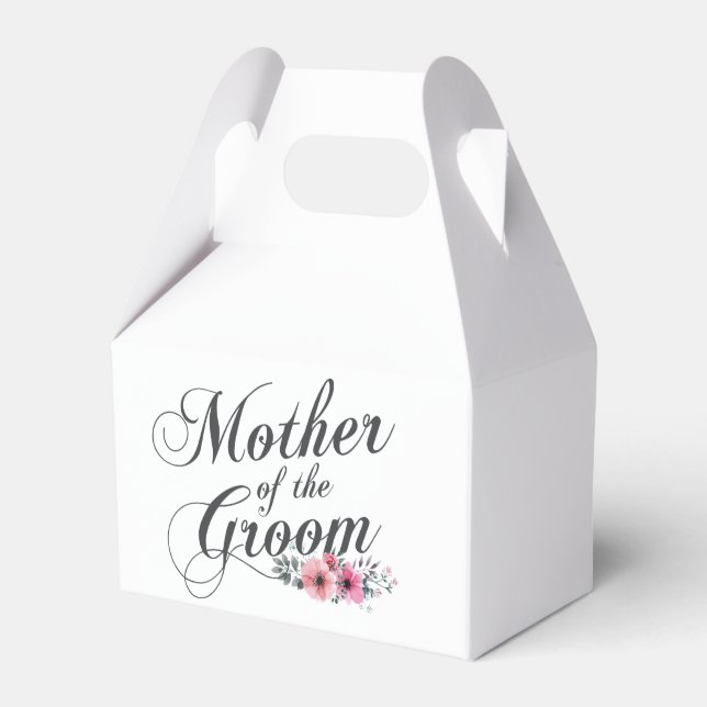 Simple Mother of the Groom Wedding | Favor box (Front Side)