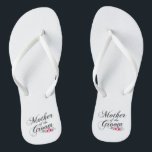 Simple Mother of the Groom Wedding | Flip Flops<br><div class="desc">For further customization, please click the "Customize" button and use our design tool to modify this template. If the options are available, you may change text and image by simply clicking on "Edit/Remove Text or Image Here" and add your own. If you wish to have this design added to a...</div>