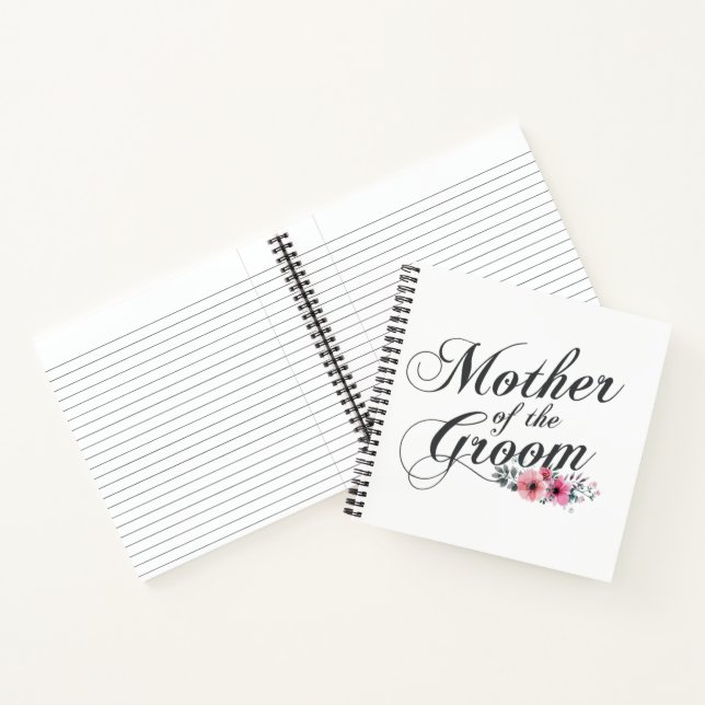 Simple Mother of the Groom Wedding | Notebook (Inside)