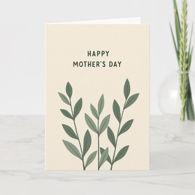 Simple Mothers Day Message Card (Front)