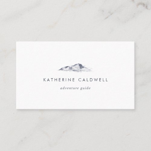 Simple Mountain Business Card