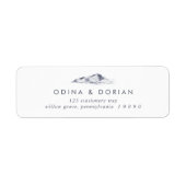 Simple Mountain Return Address Label | Zazzle