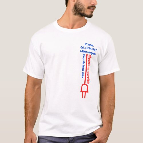 Simple Moveable Electrical Power Plug T_Shirt
