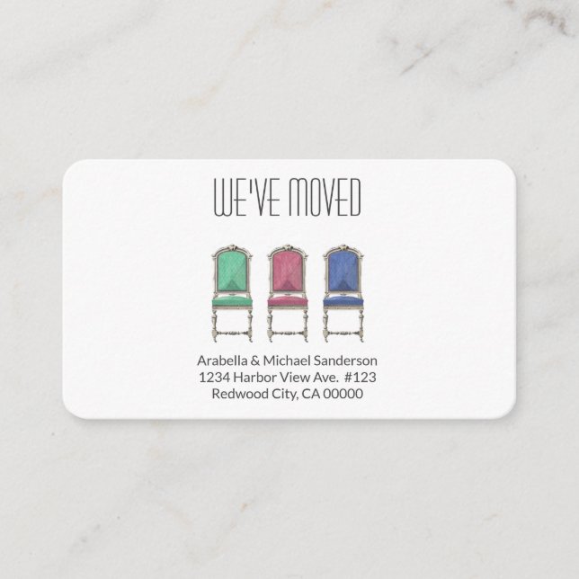 Simple Moving Announcement Colorful Minimalist (Front)