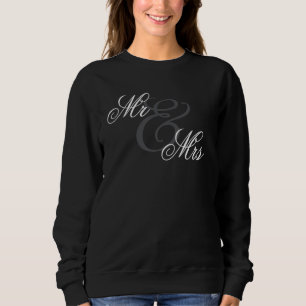 Simple Mr and Mrs Wedding Honeymoon T-Shirt Sweatshirt