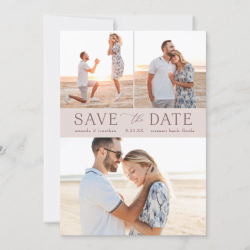 Simple Multi_Photo Save the Date Invitation