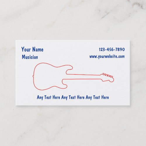 Simple Music Business Cards