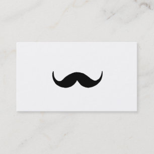 Simple mustache business card