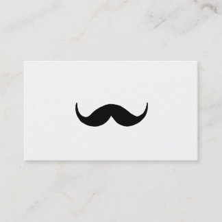 Simple mustache business card