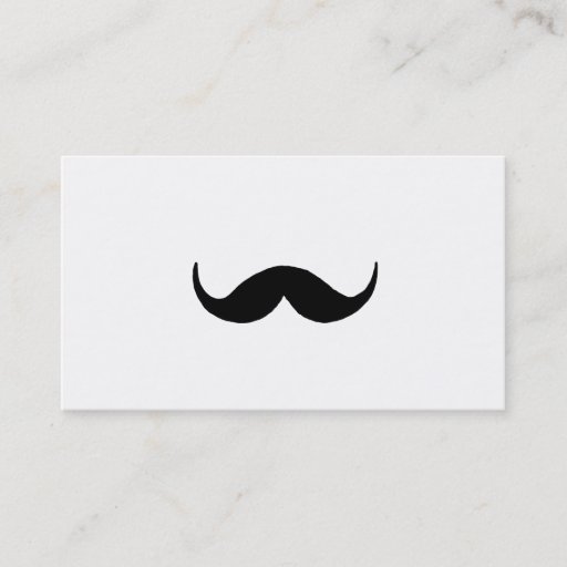 Customizable Simple mustache business card templates