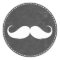 Simple Mustache Chalkboard Baby Shower Favors