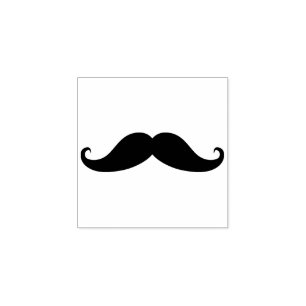 Simple Mustache Rubber Stamp