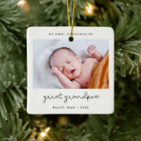 Simple My First Christmas as Great Grandpa Photo