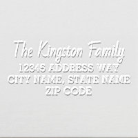 Simple Name and Return Address Embosser | Zazzle