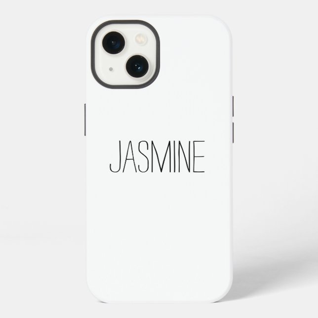 Simple Name Clear Case (Back)
