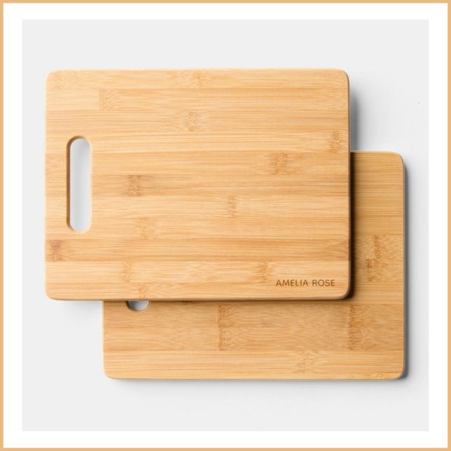 Simple Name in Corner Engraved Cutting Board (Creator Uploaded)