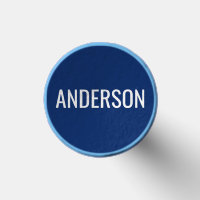 Simple Name with Blue Accent Print on Top of