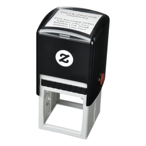 Simple Names Return Address Square Self_inking Stamp