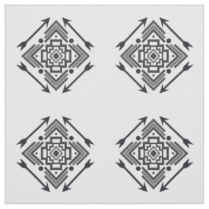 Simple Native American Arrows Geometric Pattern Fabric