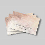 Simple Natural Auburn Earth Tones  Business Card<br><div class="desc">These elegant boho business cards feature a delicate textured look background in natural earth tones of beige, brown, and white. There is also room to include your social media information on the back. A simple, beautiful and artsy design that is both professional and stylish. Perfect for any makeup artist, hair...</div>