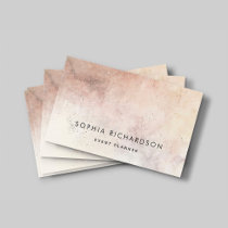 Simple Natural Auburn Earth Tones  Business Card