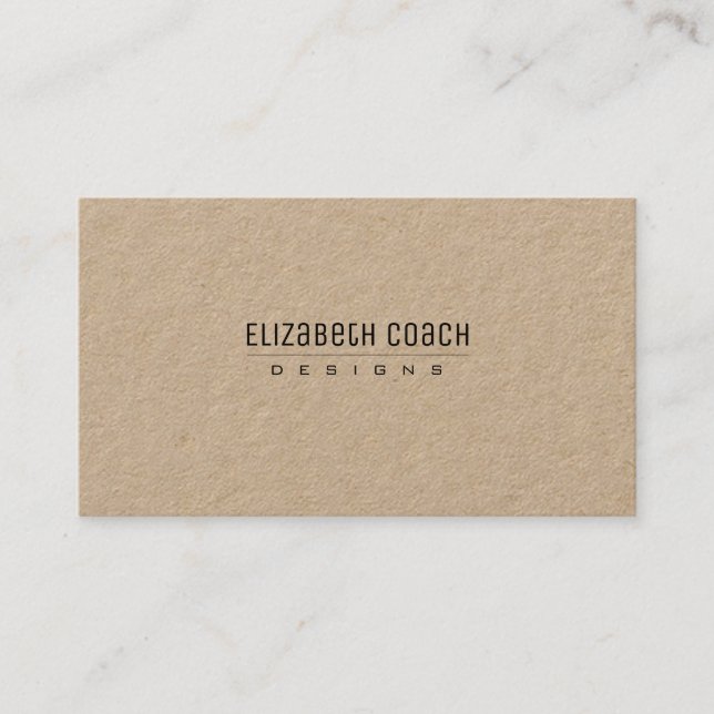Simple Natural Professional Business Card (Front)