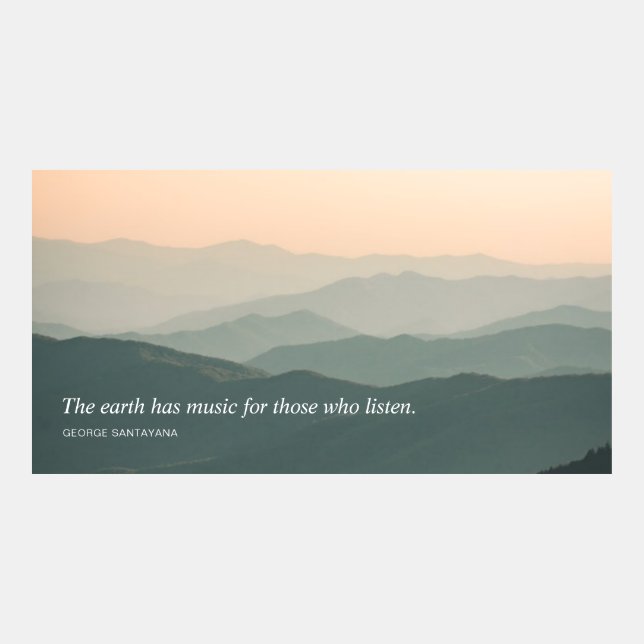 Simple Nature Inspirational Quote Facebook Post (Front)