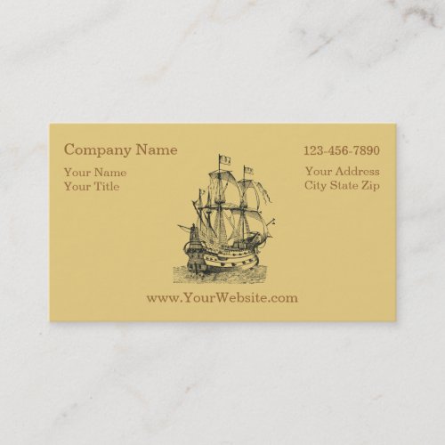 Simple Nautical Business Cards