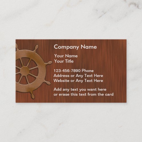 Simple Nautical Business Cards