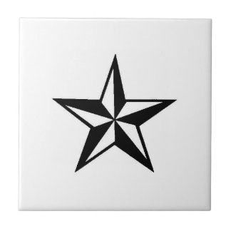 Simple nautical star tile