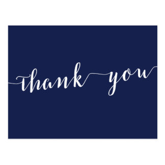 Navy Blue Thank You Cards | Zazzle