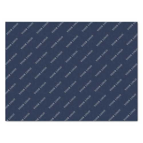 Simple Navy Custom Business Brand Logo Printed Tissue Paper