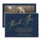 Simple Navy & Gold Calligraphy Funeral Photo