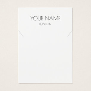 Simple necklace or bracelet display card