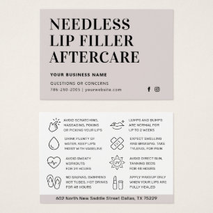 Simple Needles Lips Filler Esthetician Aftercare