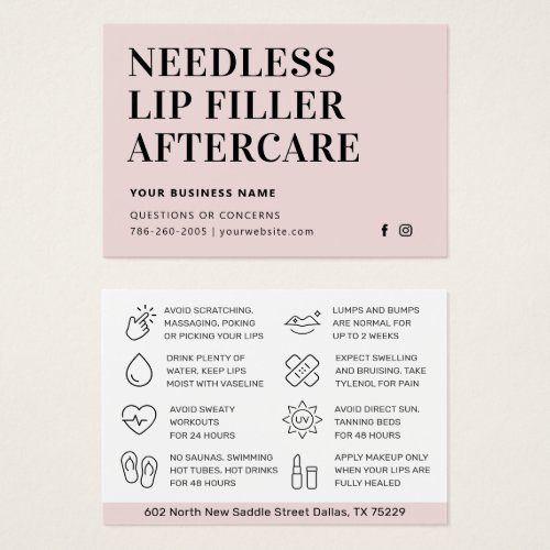 Simple Needles Lips Filler Esthetician Aftercare
