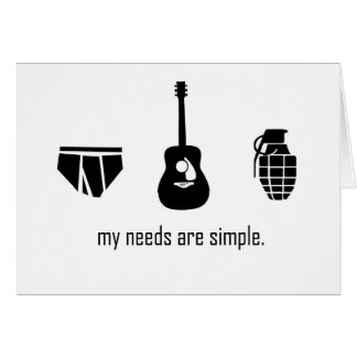 Simple Needs Cards