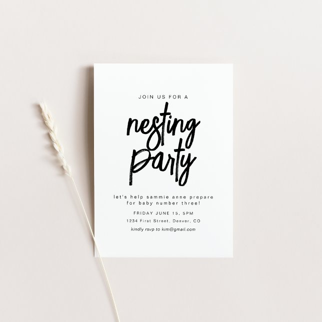 Simple Nesting Party Invitation Template (Creator Uploaded)