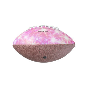 Simple network pink glittersparkle stars add your  football