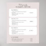 Simple Neutral Price List Template Poster