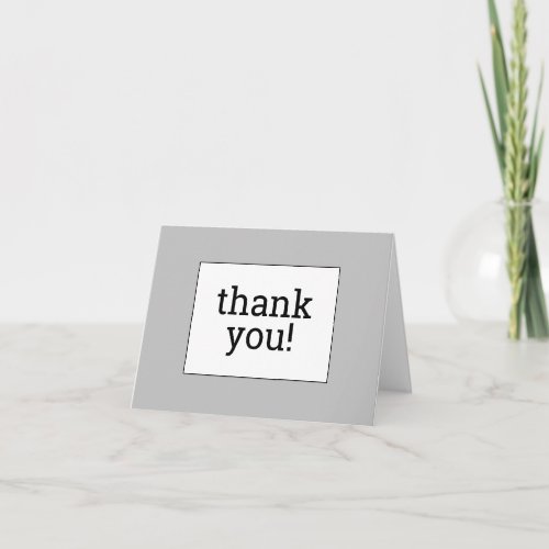 Simple Neutral Respectable thank you Card