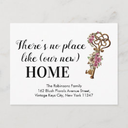 Simple New Home We've Moved Moving Announcement Postcard