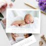 simple newborn photo collage birth announcement