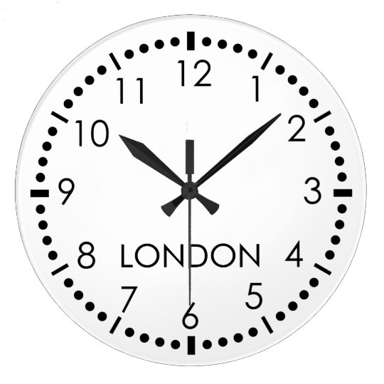 Simple Newsroom Large Clock | Zazzle.com